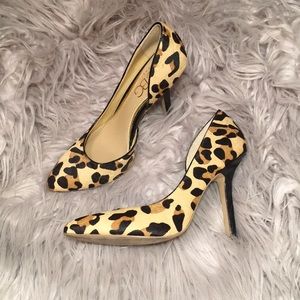 BCBG Paris Leopard Print Heels